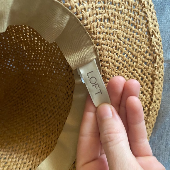 Loft polka dot bow straw fedora size: s/m - Picture 7 of 8